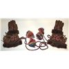 Image 12 : #46 Antique First Nations Beadwork Gloves Gauntlet