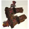 Image 1 : #46 Antique First Nations Beadwork Gloves Gauntlet