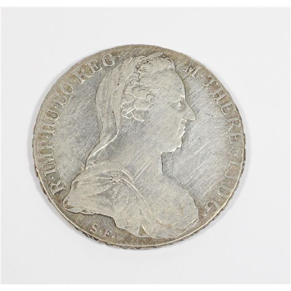 #53 1780 AUSTRIAN THALER SILVER COIN MARIA THERESA
