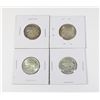Image 1 : #59 1967 25 CENTS CANADA SILVER COIN LOT 4 BOBCAT