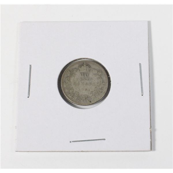 #70 1931 10 CENTS CANADA SILVER COIN KING GEORGE V