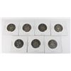 Image 1 : #83 LOT OF 7 1968 TO 1984 CANADA 50 CENT COINS