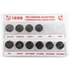 Image 3 : #84 LOT OF 20 1999 CANADIAN MILLENIUM QUARTERS
