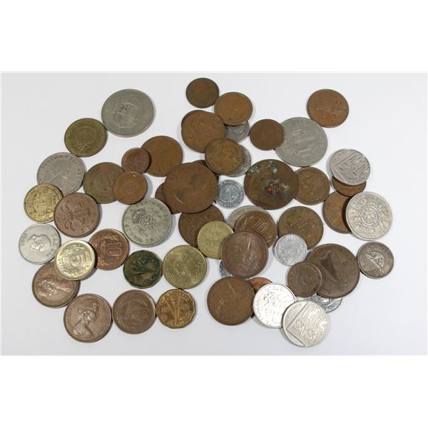 #88 LARGE ASSORTED INTERNATIONAL COIN LOT