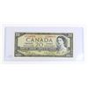 Image 1 : #89 1954 CANADA $20 TWENTY DOLLAR BILL NOTE PAPER