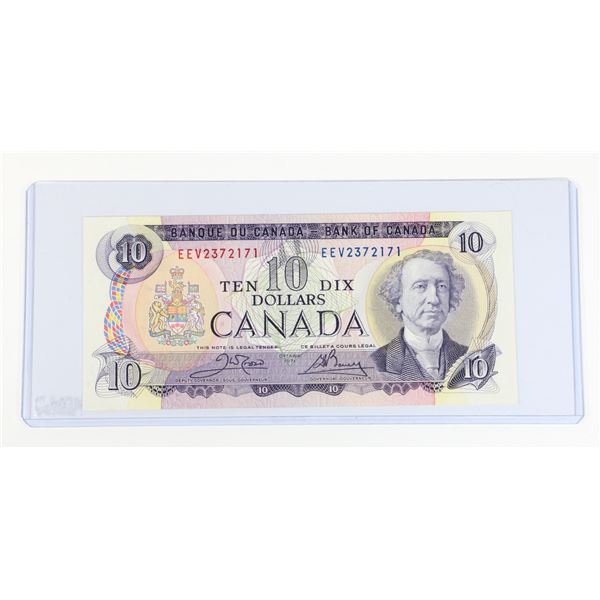 #91 1971 CANADA $10 TEN DOLLAR BILL NOTE PAPER
