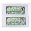 Image 1 : #94 LOT 1967 CANADA ONE DOLLAR BILLS CENTENNIAL
