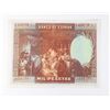 Image 2 : #130 1928 Spain 1000 Pesetas Banknote Paper Money
