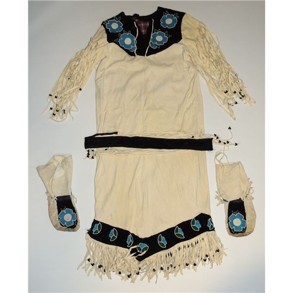 #153 Canadian First Nations Womens Dress Buckskin