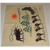 Image 10 : #161 Canadian Inuit Tapestry signed Sled Dogs