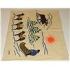 Image 11 : #161 Canadian Inuit Tapestry signed Sled Dogs