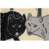 Image 5 : #162 Canadian Inuit Tapestry Artist signed Wolves