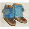 Image 1 : #165 Canadian Aboriginal Boots w/ Blue Fur