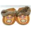 Image 1 : #168 Canadian Aboriginal Moccasins Beaded Flowers