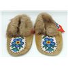 Image 1 : #169 Canadian Aboriginal Moccasins Small w/Beaded