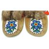 Image 5 : #169 Canadian Aboriginal Moccasins Small w/Beaded