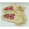 Image 4 : #170 Canadian Beaded Aboriginal Moccasins Floral