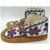 Image 10 : #172 Canadian Aboriginal Moccasins Floral 1900's