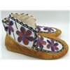 Image 8 : #172 Canadian Aboriginal Moccasins Floral 1900's