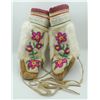 Image 1 : #176 Canada First Nations Fur Boots Floral Design
