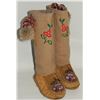 Image 1 : #177 Canadian Aboriginal Buckskin Boots Floral