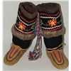 Image 4 : #178 Canadian Aboriginal Beaded / Stitched Boots