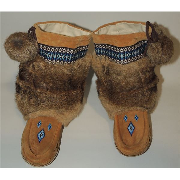 #182   Canada First Nations Mukluks Boots w/ Fur