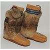 Image 2 : #182   Canada First Nations Mukluks Boots w/ Fur