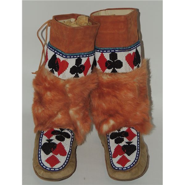 #184 Late 1900's Aboriginal Boots Card Deck Design