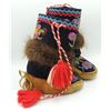 Image 2 : #185 First Nations Children's Boots Floral Pattern