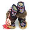 Image 5 : #185 First Nations Children's Boots Floral Pattern