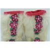 Image 3 : #191 First Nations Children's Boots Floral Design