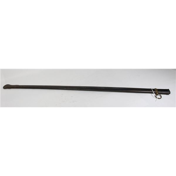 #226 ANTIQUE EUROPEAN MILITARY SWORD SCABBARD