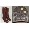 Image 1 : #229 RCMP HIGH BROWN BOOTS 10E CAT'S PAW BRAND