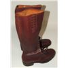 Image 4 : #229 RCMP HIGH BROWN BOOTS 10E CAT'S PAW BRAND