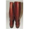 Image 5 : #229 RCMP HIGH BROWN BOOTS 10E CAT'S PAW BRAND