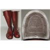 Image 2 : #230 RCMP HIGH BROWN BOOTS 9 1/2 E GOOD YEAR