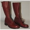 Image 3 : #230 RCMP HIGH BROWN BOOTS 9 1/2 E GOOD YEAR