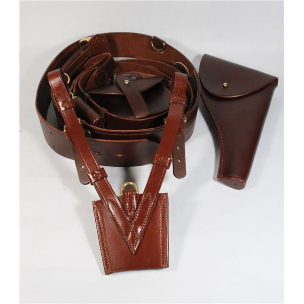 #235 VINTAGE RCMP SAM BROWN BELT HOLSTER + SWORD