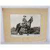 Image 1 : #250 LARGE RCMP MOUNTED OFFICER B/W PHOTOGRAPH