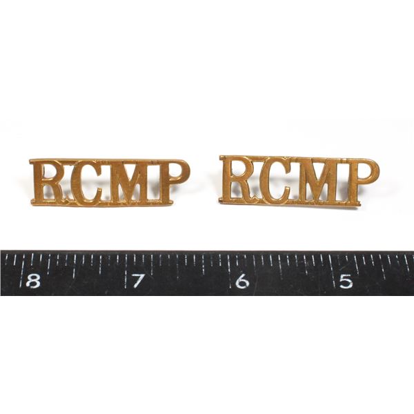 #257 RCMP SHOULDER TITLES 1940S J.R. GAUNT ENGLAND