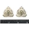 Image 1 : #259 WW2 RCMP COLLAR BADGES SILVERED FINISH