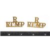 Image 1 : #261 1940'S RCMP RESERVE SHOULDER TITLE PAIR