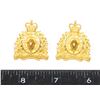 Image 1 : #262 GILT OFFICERS RCMP COLLAR BADGES GAUNT