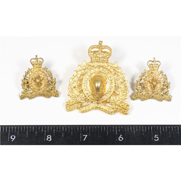 #265 ROYAL CANADIAN MOUNTED POLICE CAP BADGE SET
