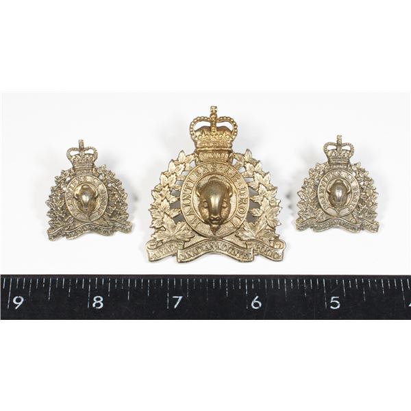 #266 ROYAL CANADIAN MOUNTED POLICE CAP BADGE SET