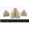 Image 1 : #266 ROYAL CANADIAN MOUNTED POLICE CAP BADGE SET