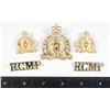 Image 1 : #267 STAYBRITE RCMP CAP BADGE COLLAR SHOULDER SET