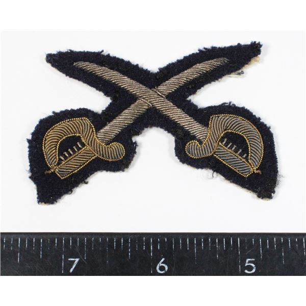 #280  EARLY RCMP DRILL INSTRUCTOR BADGE GOLD WIRE