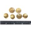 Image 1 : #288  SET 6 RCMP KINGS CROWN BUTTONS SCULLY